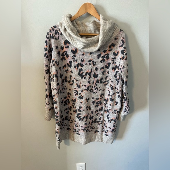 Anthropologie Emmy Cowl Neck Tunic Sweater Dress - Picture 5 of 10